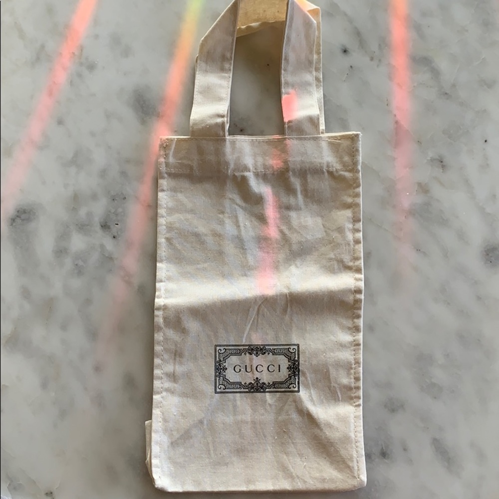 Linen Gucci Small Tote / Gift Bag 11.25” X 7.25”
